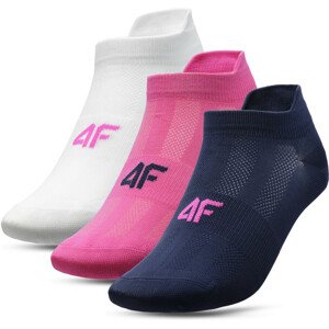 4F H4L21-SOD006 WHITE+PINK+NAVY Ponožky EU 35/38 H4L21-SOD006 WHITE+PINK+NAVY