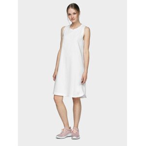 Outhorn HOL21-SUDD610 WHITE Dámské šaty US M HOL21-SUDD610 WHITE