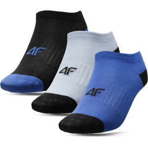 4F HJL22-JSOM002 BLUE+LIGHT BLUE+DEEP BLACK Ponožky EU 36/38 HJL22-JSOM002 BLUEBLACK