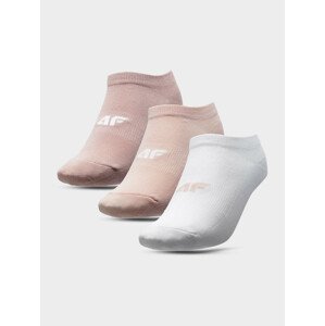 4F H4L22-SOD003 WHITE+CREME+PINK Ponožky EU 39/42 H4L22-SOD003 WHITECREMEPINK