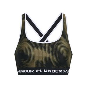 Under Armour UA Crossback Mid Print Dámská sportovní podprsenka US M 1361042-390